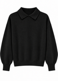 Carica l'immagine nel visualizzatore della galleria, Maglia polo nera - ZAHJR
