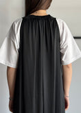 Carica l'immagine nel visualizzatore della galleria, Abito lungo ZAHJR in satin nero