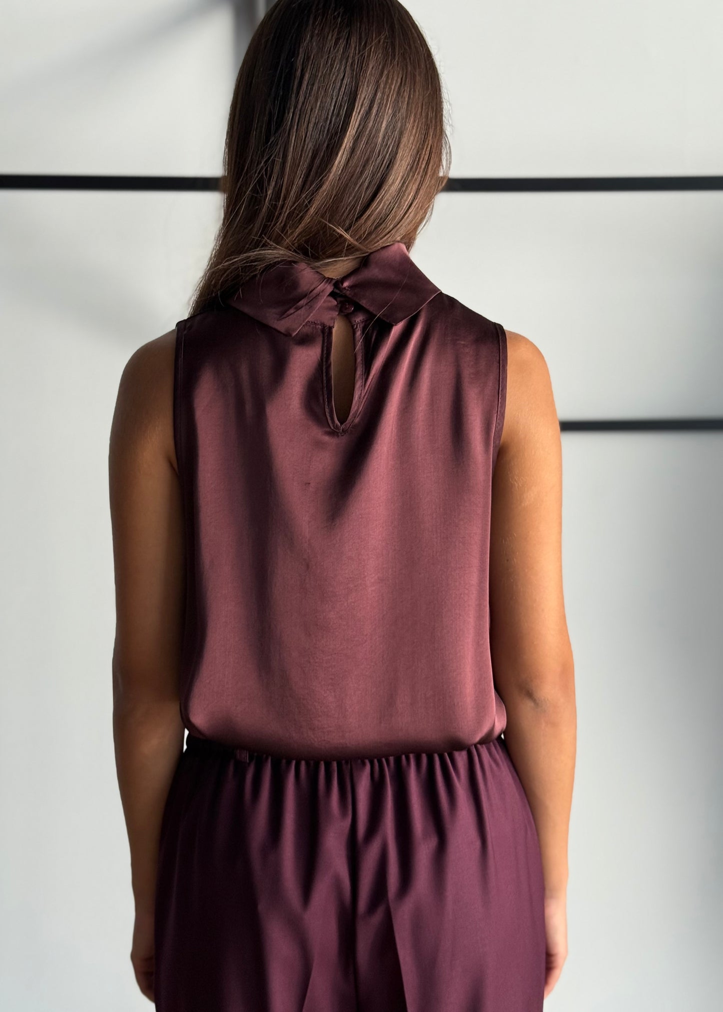 Top in viscosa con scollo lupetto -ZAHJR