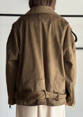Carica l'immagine nel visualizzatore della galleria, Giacca biker ZAHJR in suede