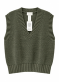 Carica l'immagine nel visualizzatore della galleria, Gilet in maglia militare con scollo V - ZAHJR