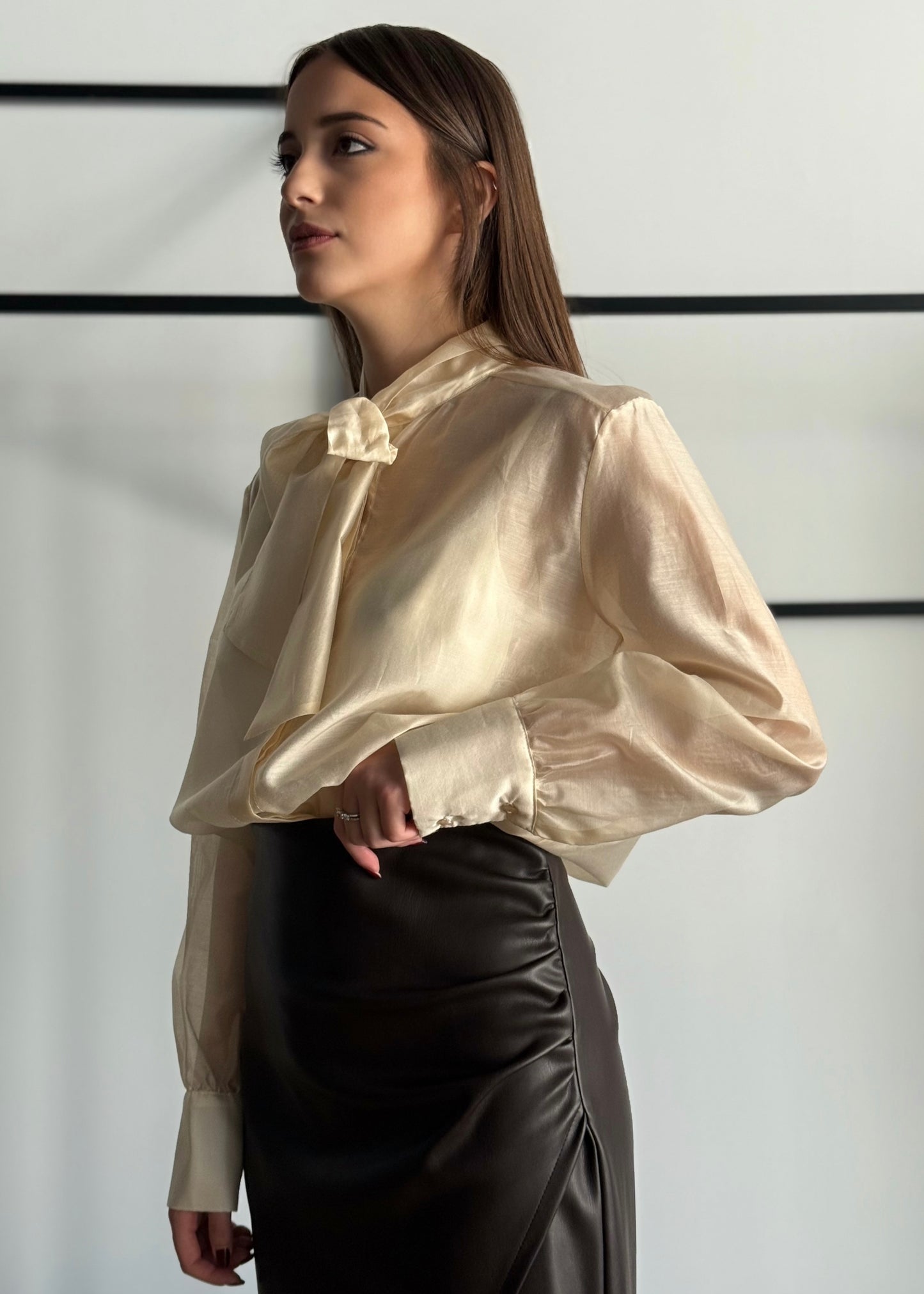 Camicia con fiocco -ZAHJR