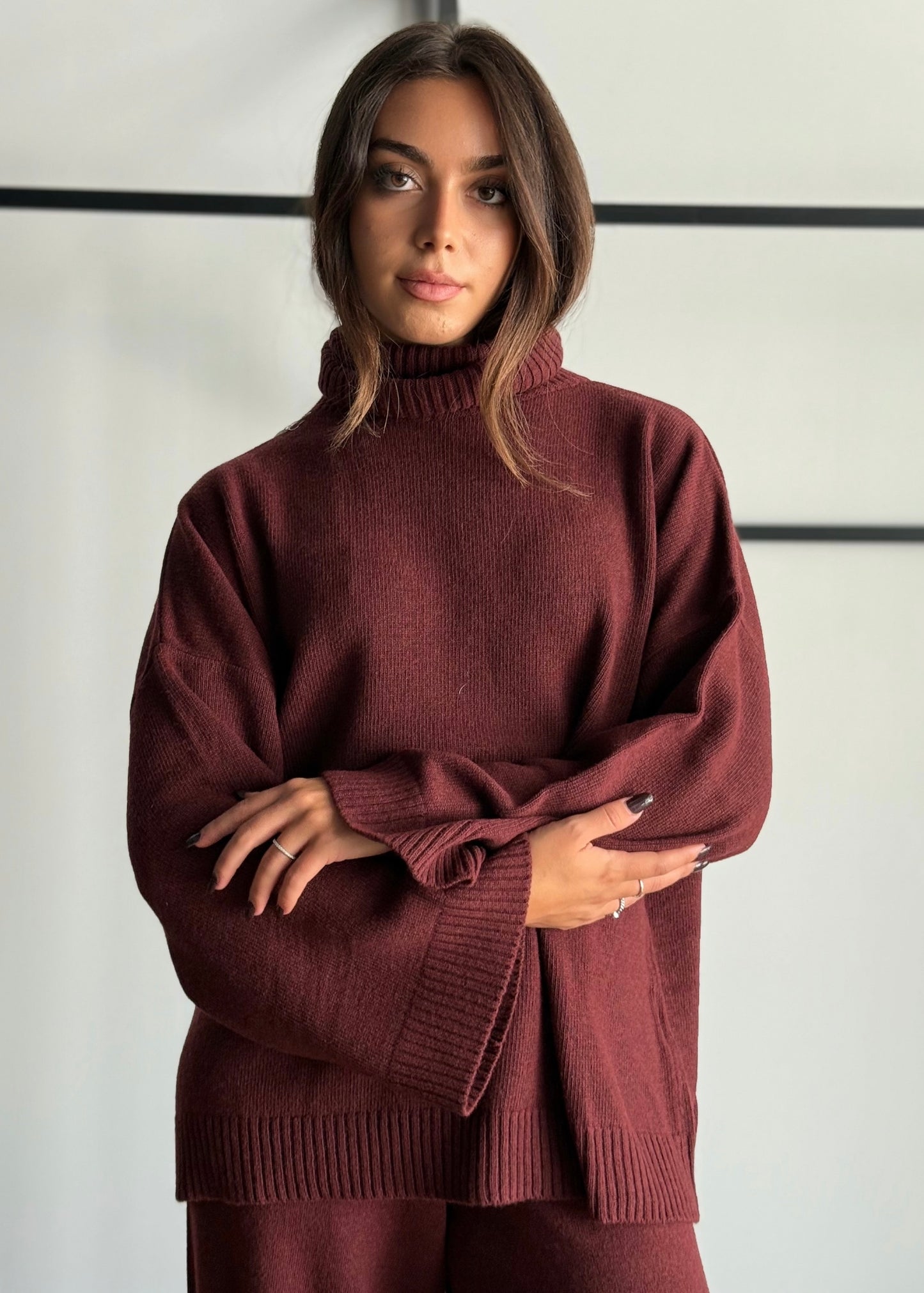 Maglia dolcevita oversize -KONTATTO