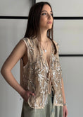 Carica l'immagine nel visualizzatore della galleria, Gilet PHILIALOFT in tulle con paillettes
