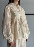 Carica l'immagine nel visualizzatore della galleria, Camicia ZAHJR in pizzo ricamata
