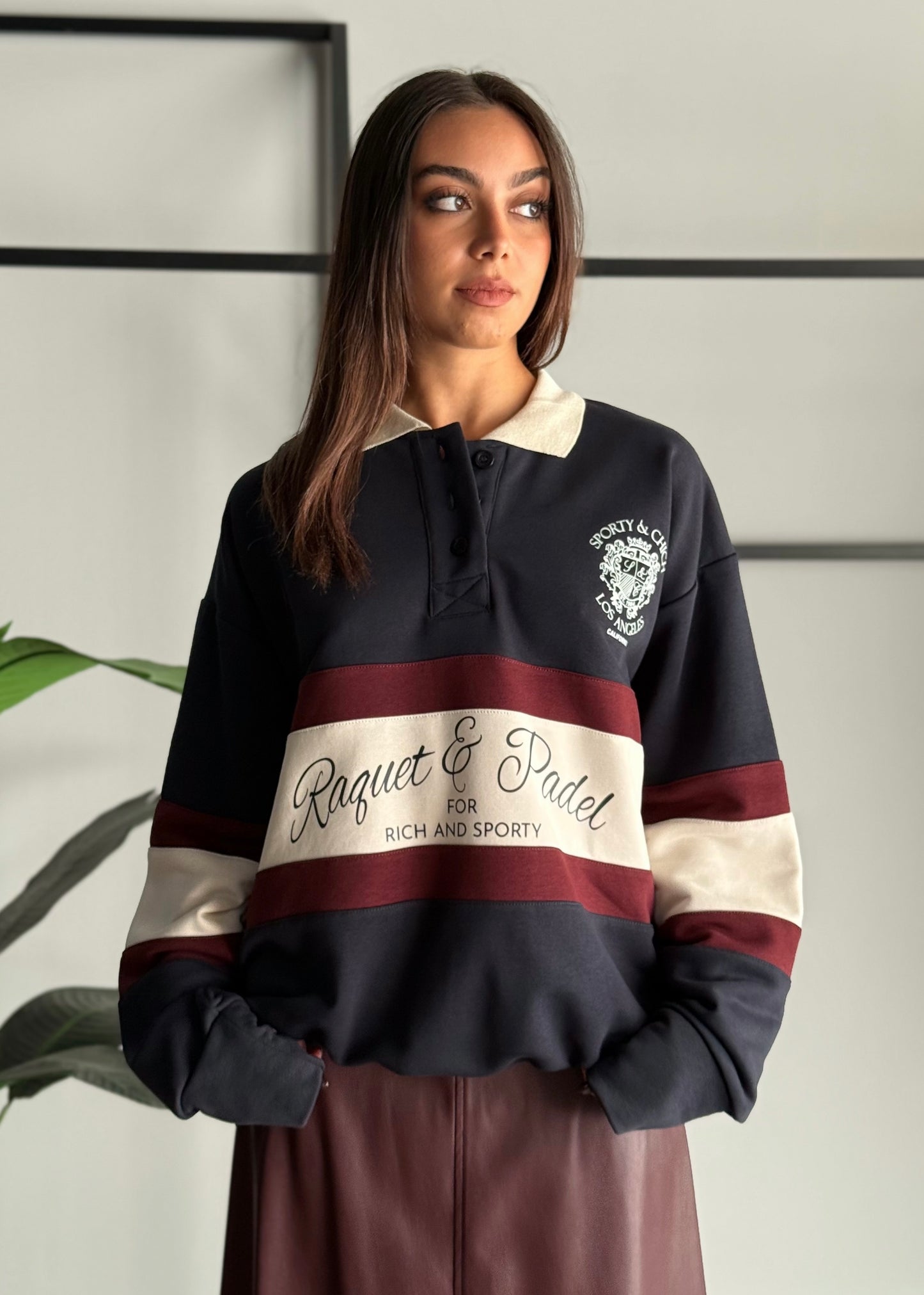 Felpa over modello polo -ZAHJR