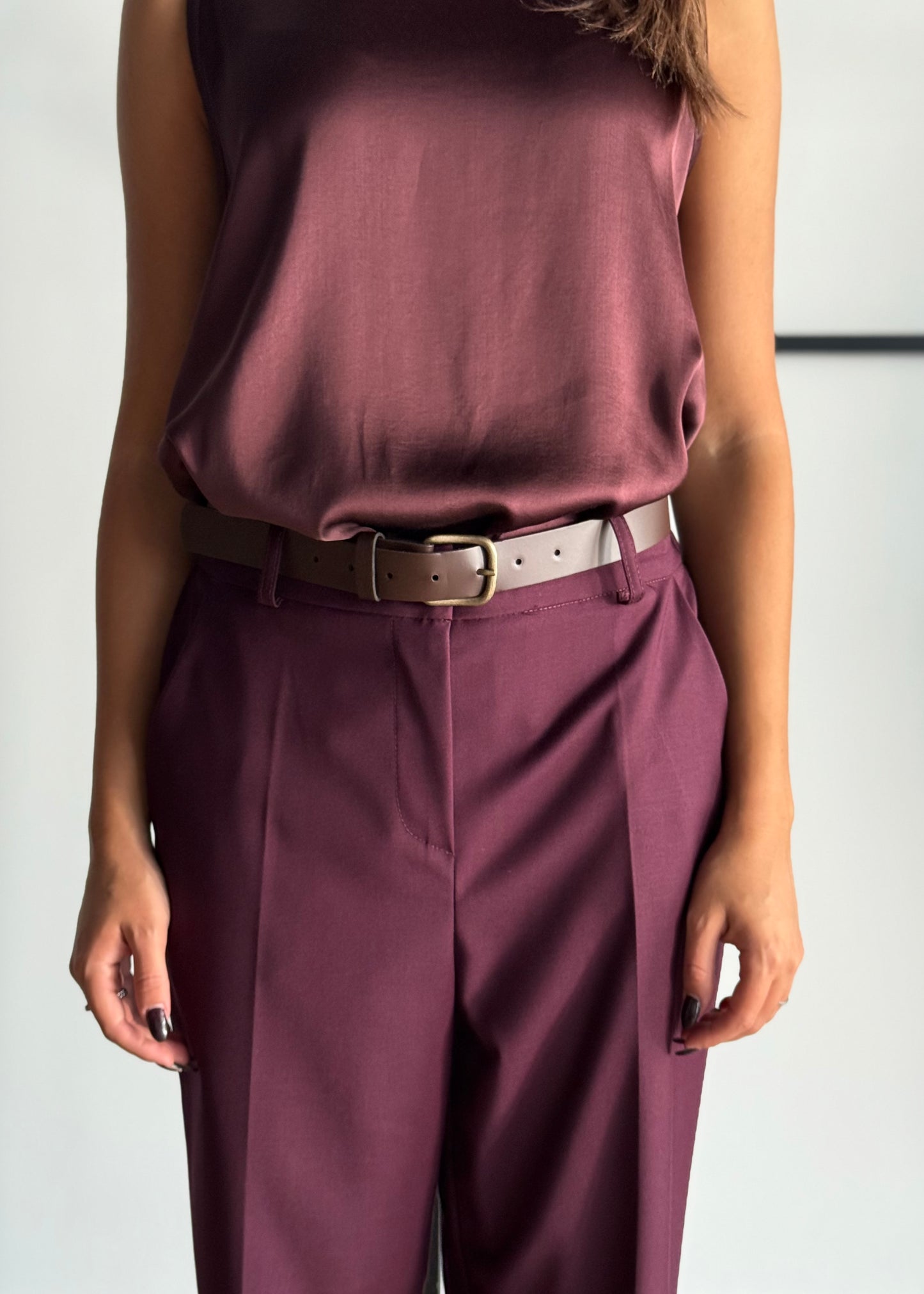 Pantalone dritto con cintura -ZAHJR