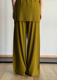 Carica l'immagine nel visualizzatore della galleria, Pantalone KONTATTO olio gamba ampia