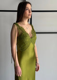 Carica l'immagine nel visualizzatore della galleria, Abito lungo KONTATTO con pizzo
