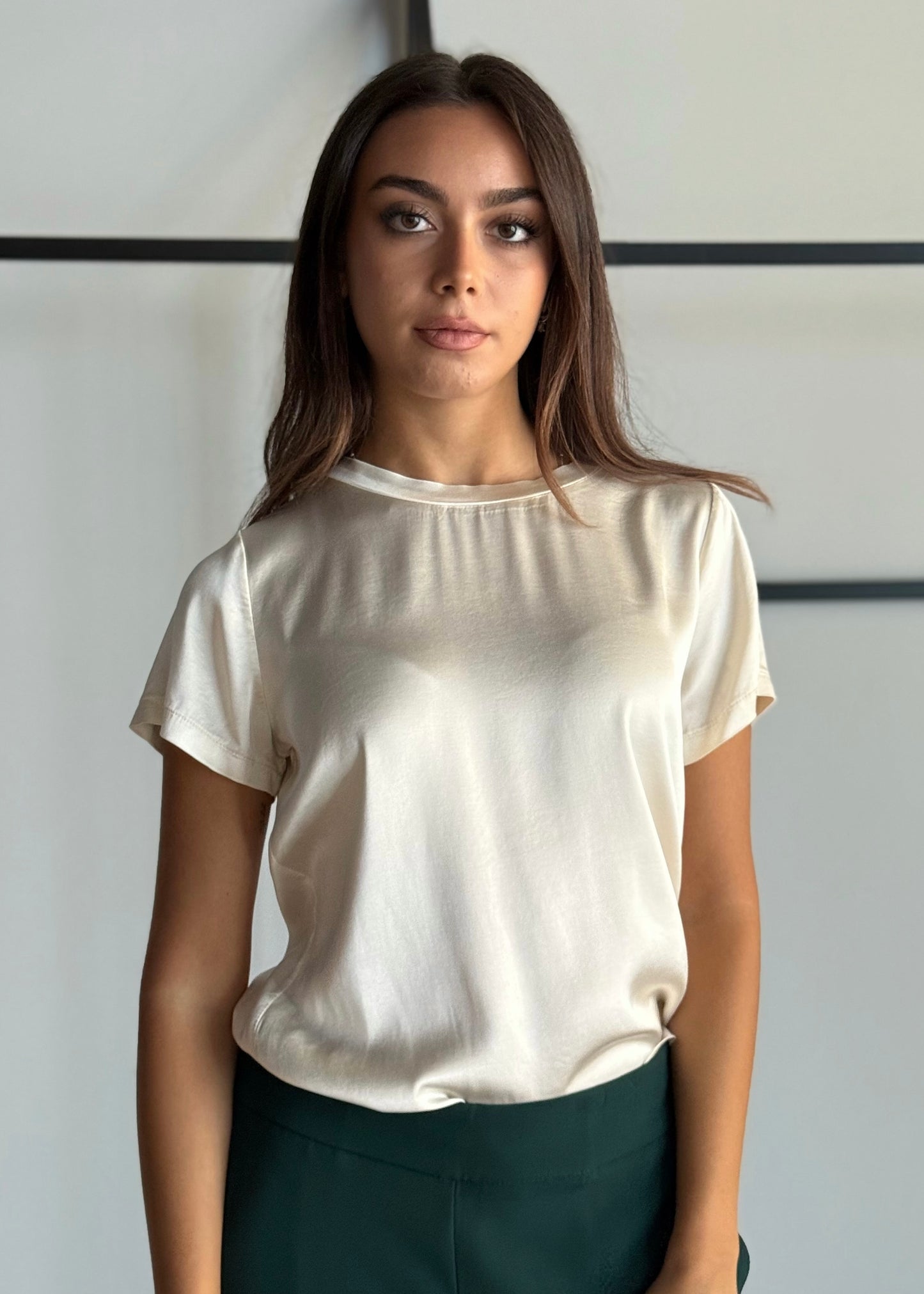 T-shirt basic in viscosa -ZAHJR