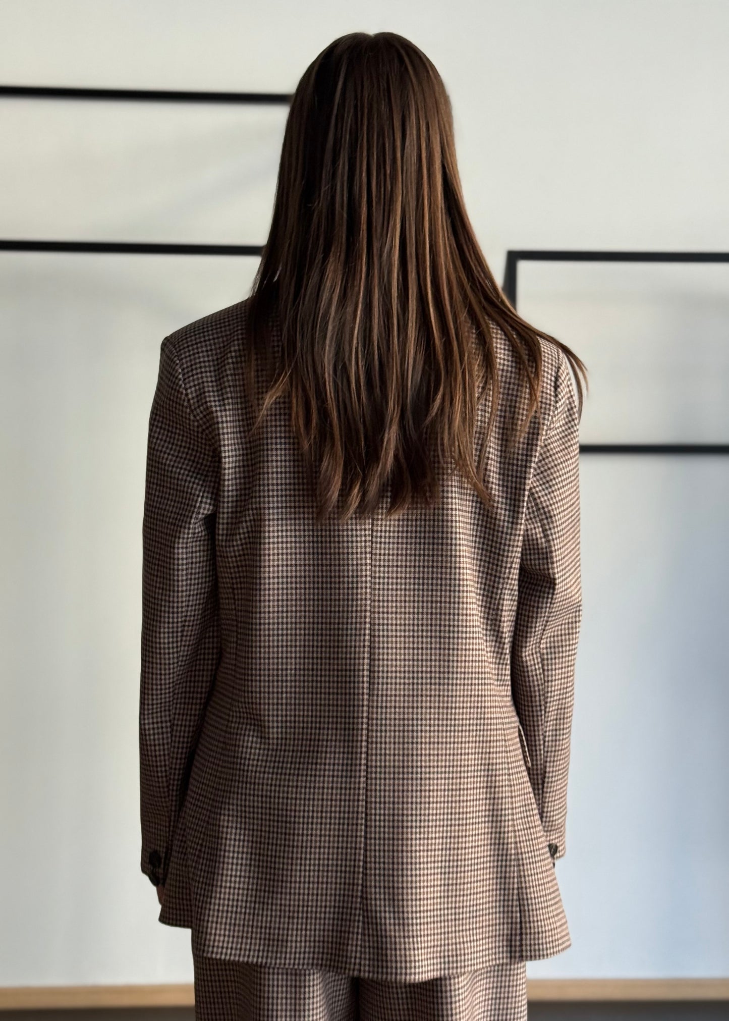 Giacca doppiopetto check -ZAHJR