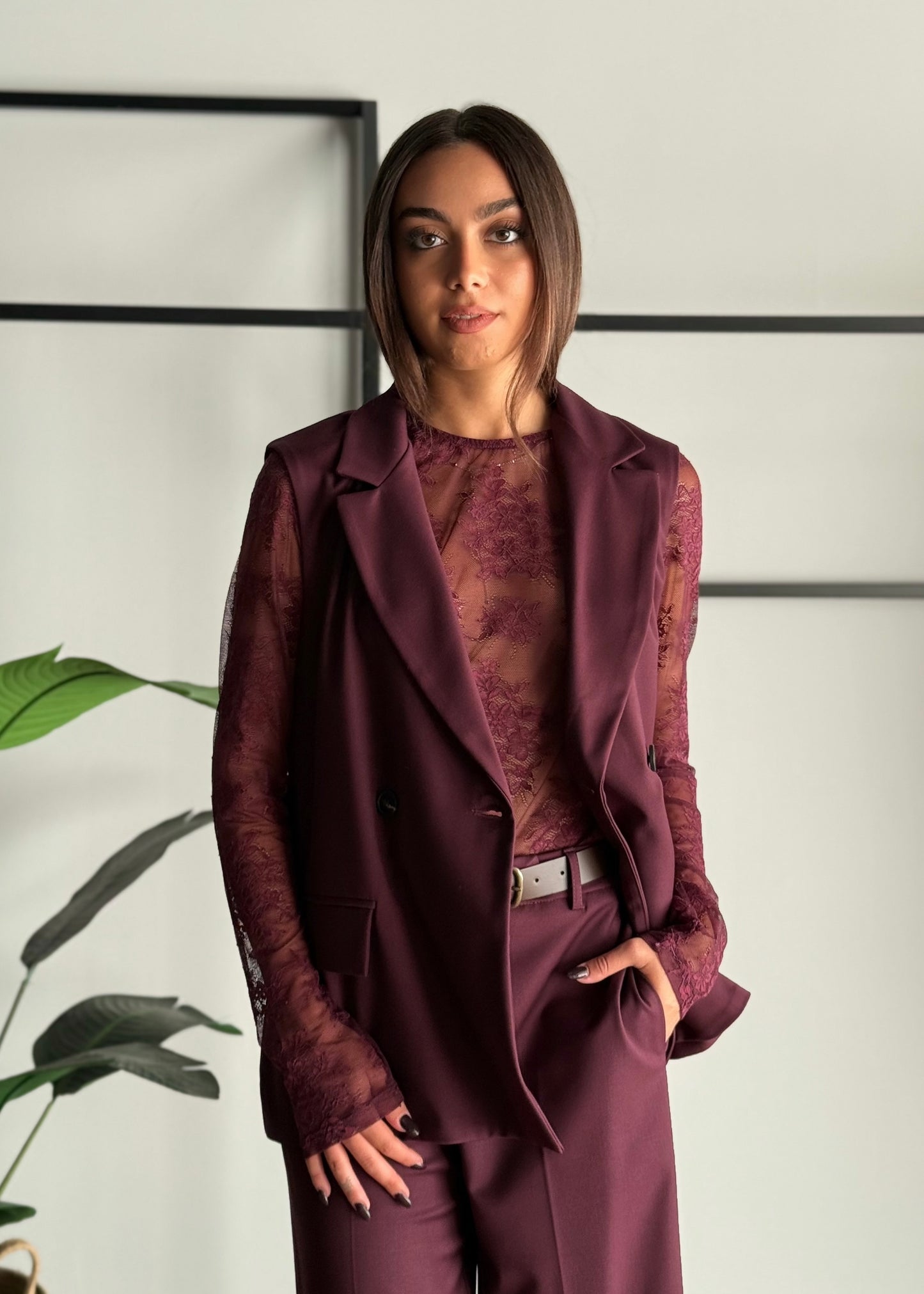 Gilet doppiopetto con revers- ZAHJR