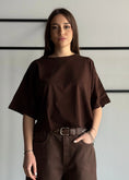 Carica l'immagine nel visualizzatore della galleria, T-shirt THEVICE crop moro