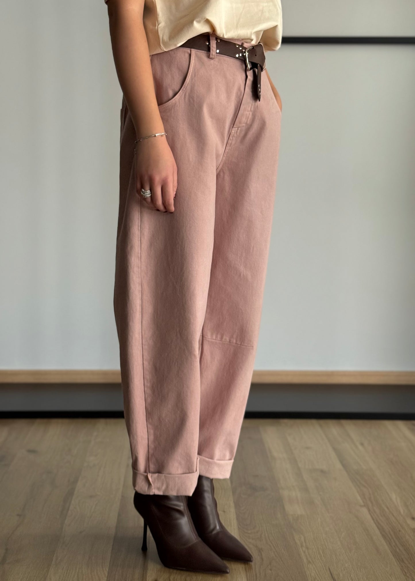 Pantalone balloon con cintura -ZAHJR