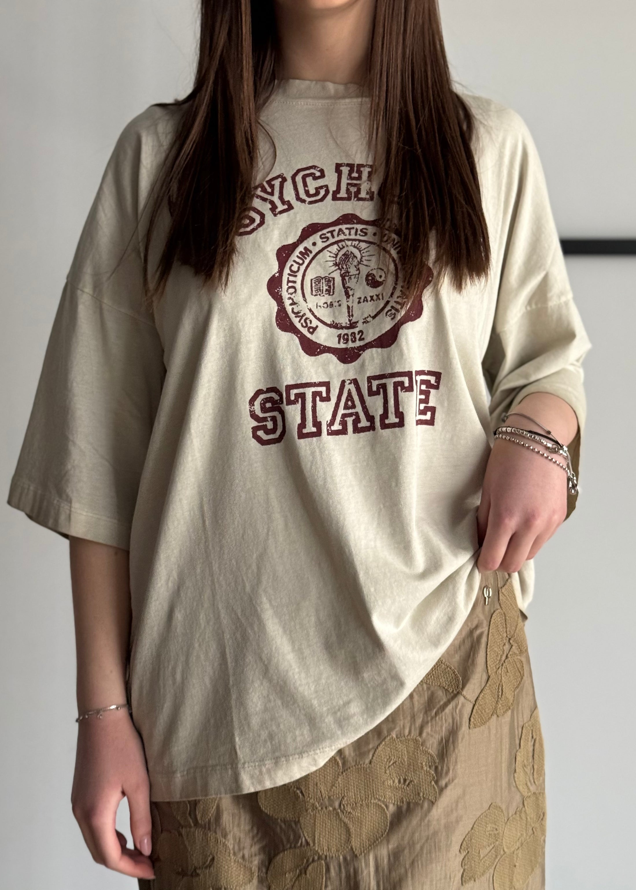 T-shirt KONTATTO con stampa vintage