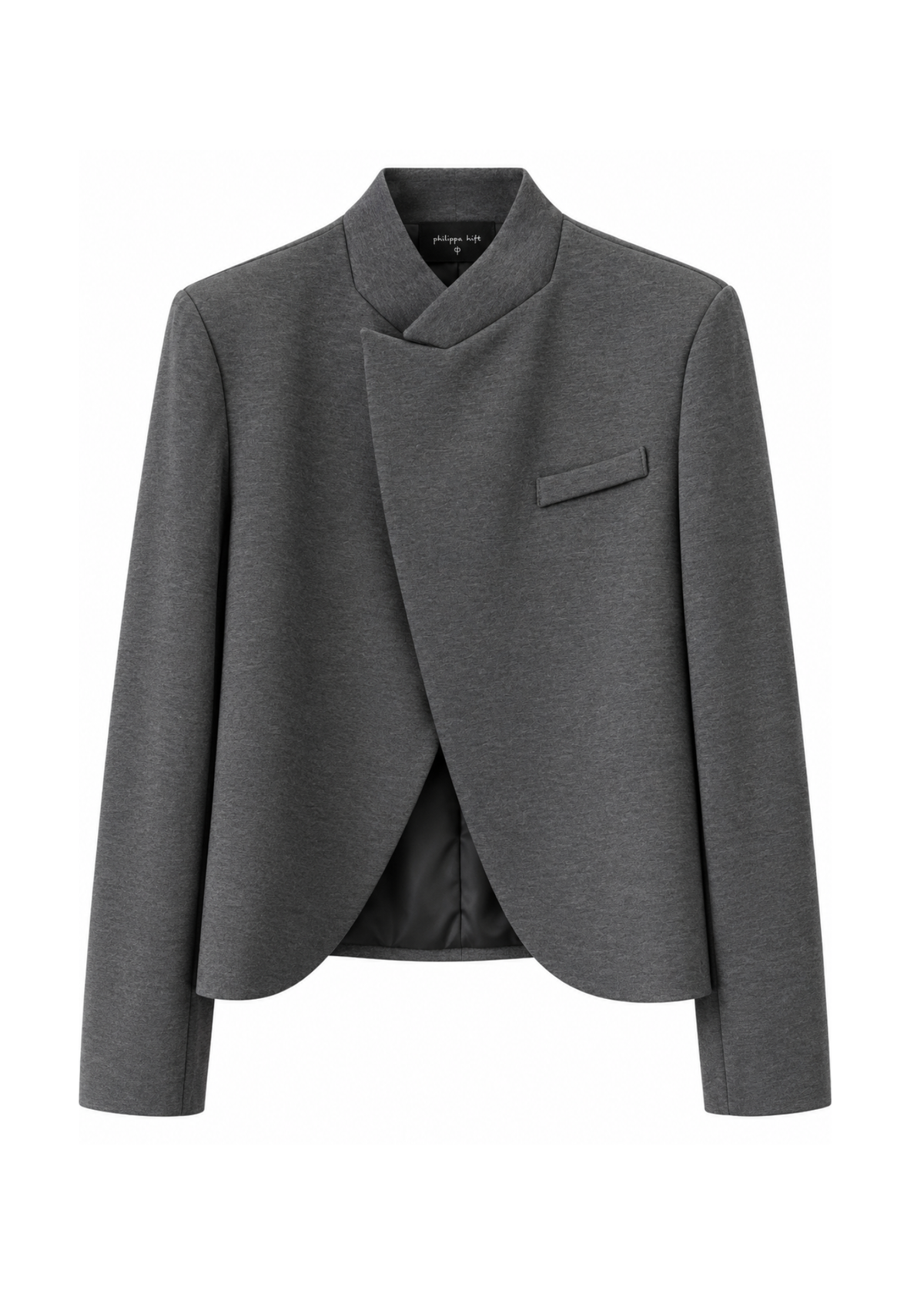 Blazer grigio asimmetrico - PHILIALOFT