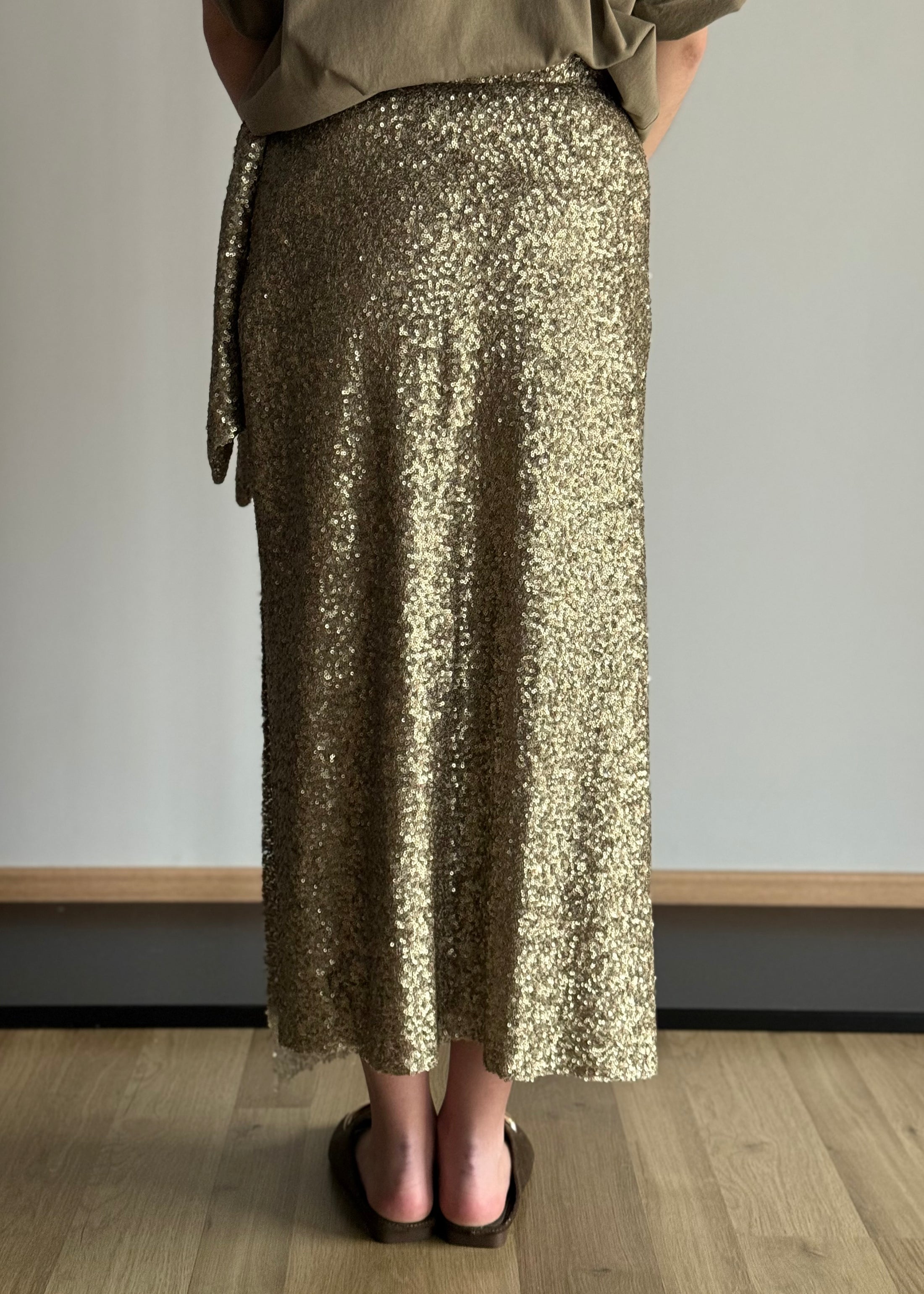 Gonna PHILIALOFT midi con paillettes