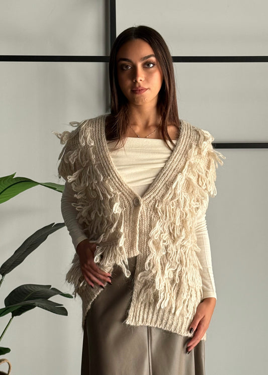 Gilet con frange -KONTATTO