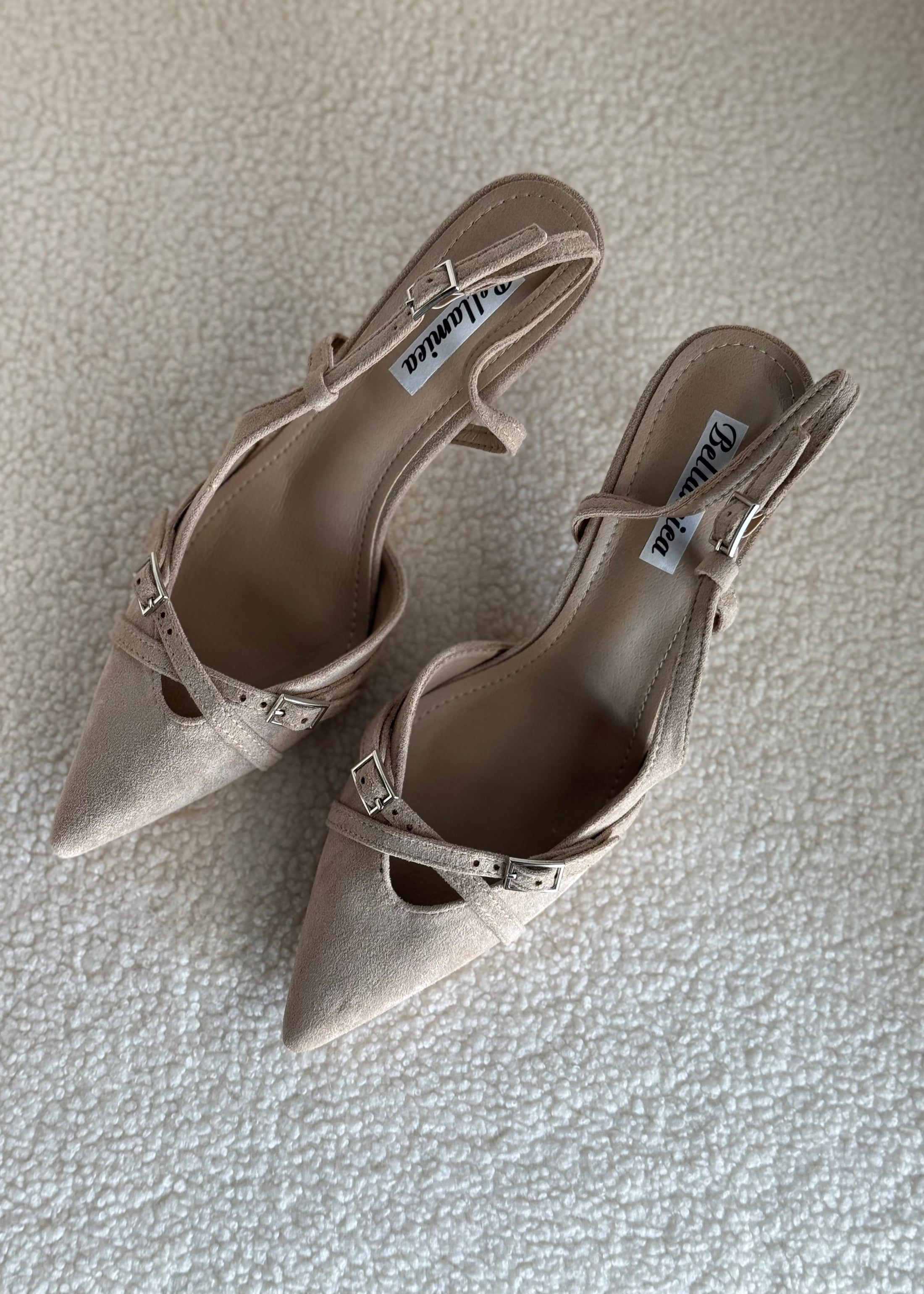 Slingback THEVICE in suede avorio