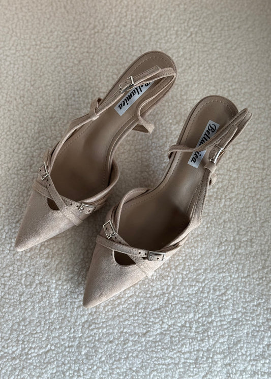 Slingback THEVICE in suede avorio
