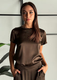 Carica l'immagine nel visualizzatore della galleria, T-shirt basic in viscosa -ZAHJR
