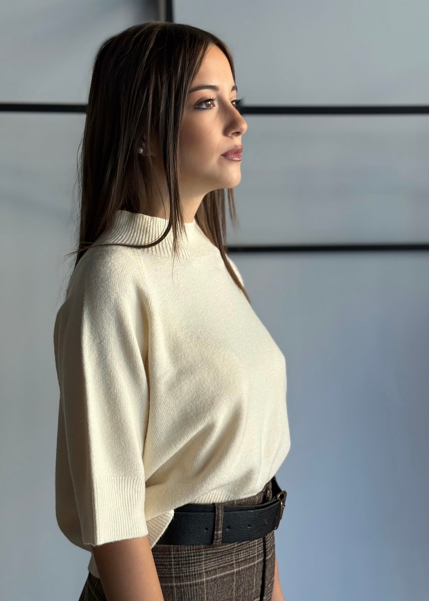 Lupetto in viscosa manica corta -KONTATTO