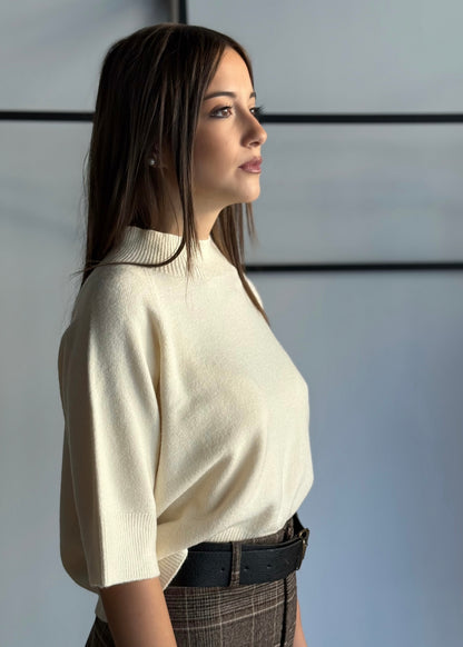 Lupetto in viscosa manica corta -KONTATTO