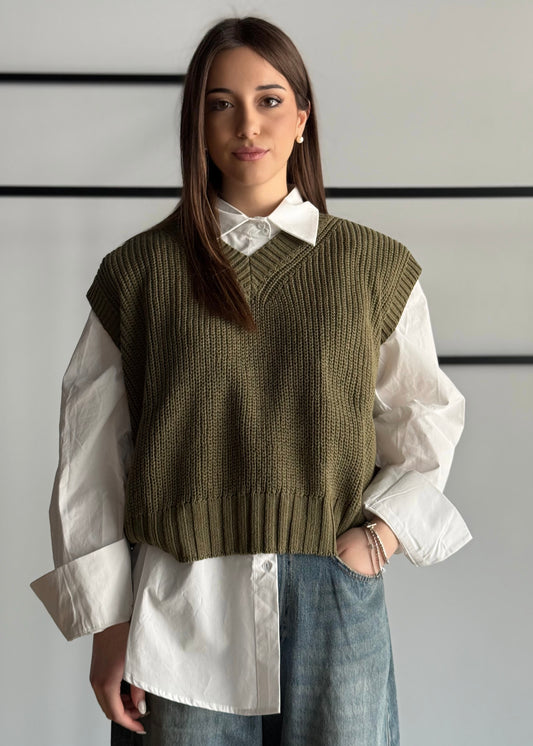 Gilet ZAHJR in maglia militare