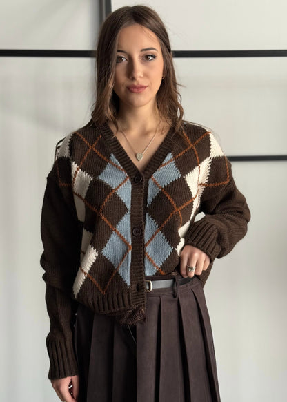 Cardigan PHILIALOFT a rombi