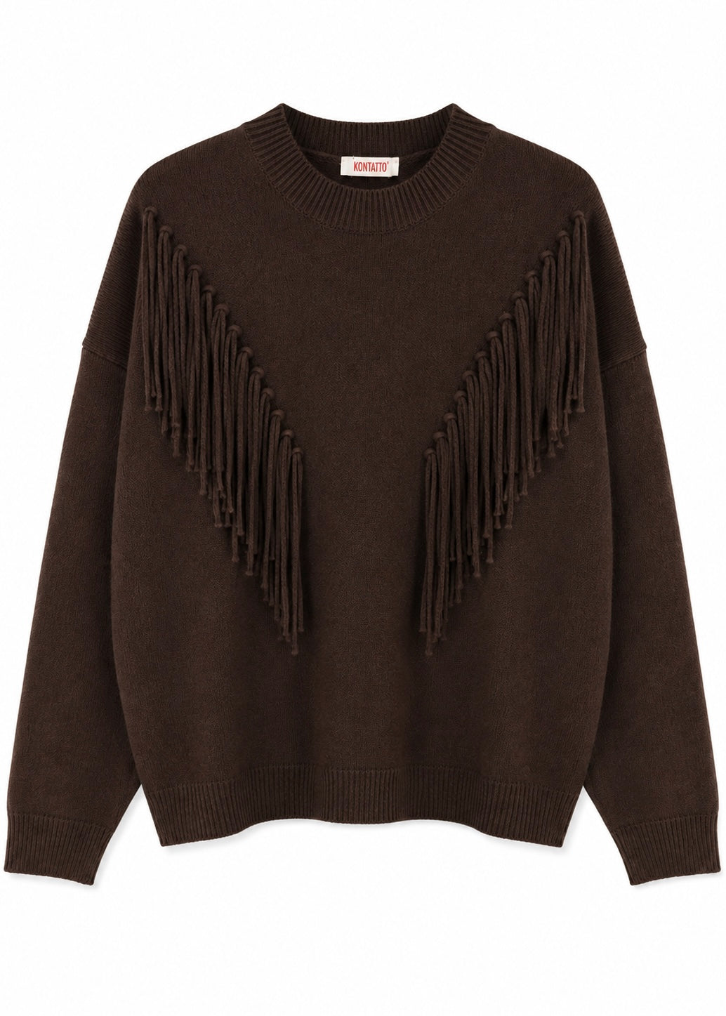 Maglia moka con frange - KONTATTO