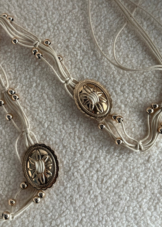 Cintura THEVICE in corda crema