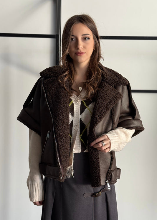 Gilet ZAHJR in eco montone