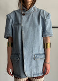 Carica l'immagine nel visualizzatore della galleria, Giacca THEVICE denim asimmetrica
