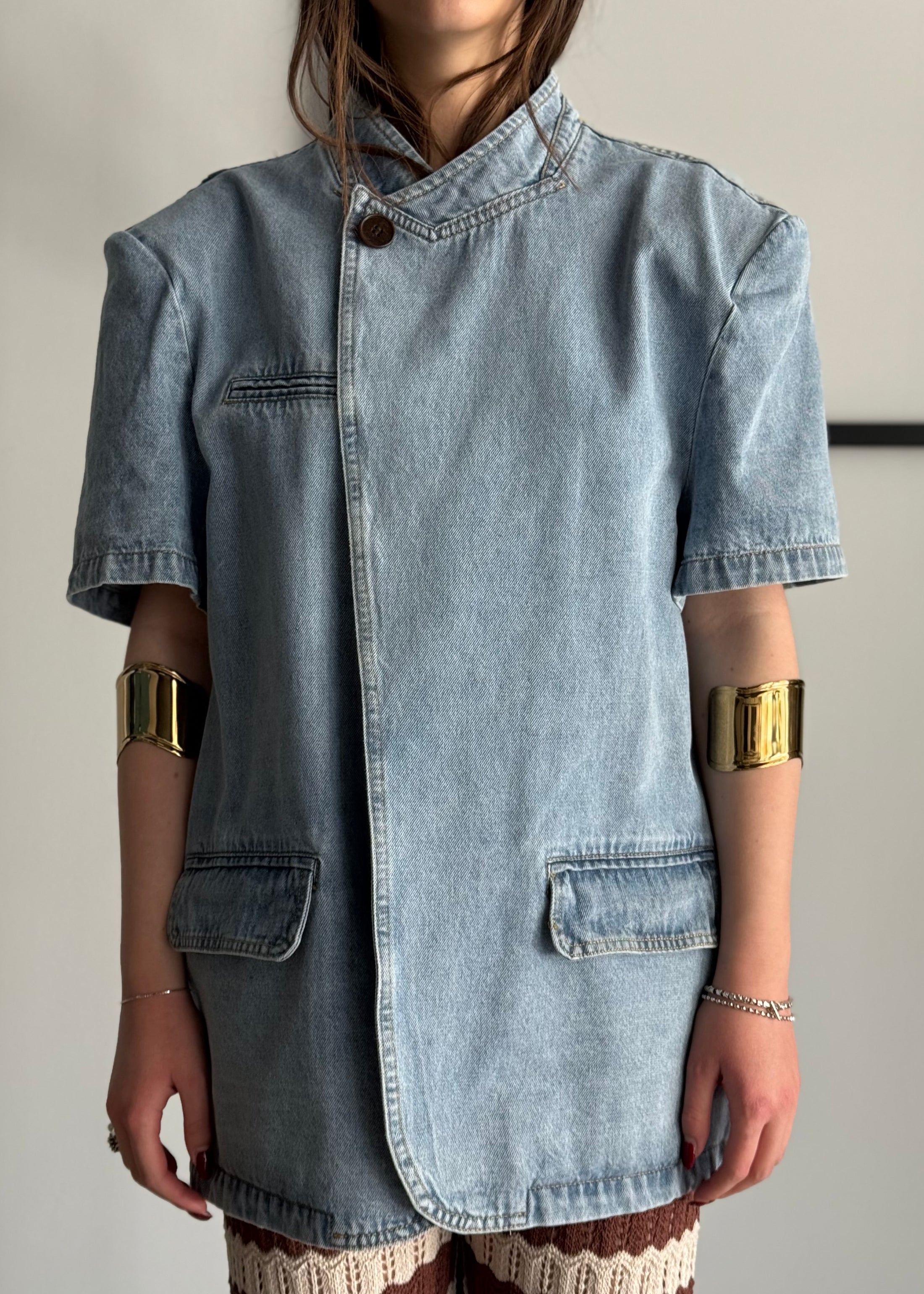 Giacca THEVICE denim asimmetrica