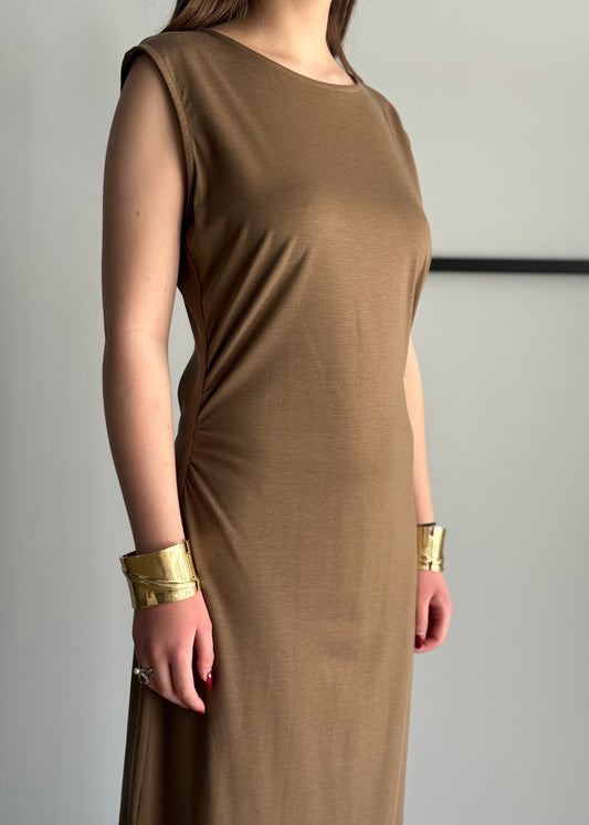Abito lungo minimal THEVICE moka