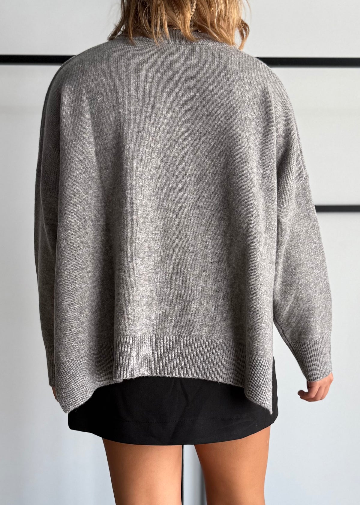 Maglia over scollo V 100% lana - ZAHRJ