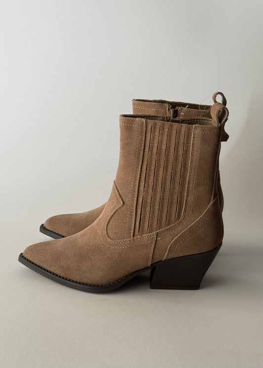 Texano TEVICE in camoscio taupe