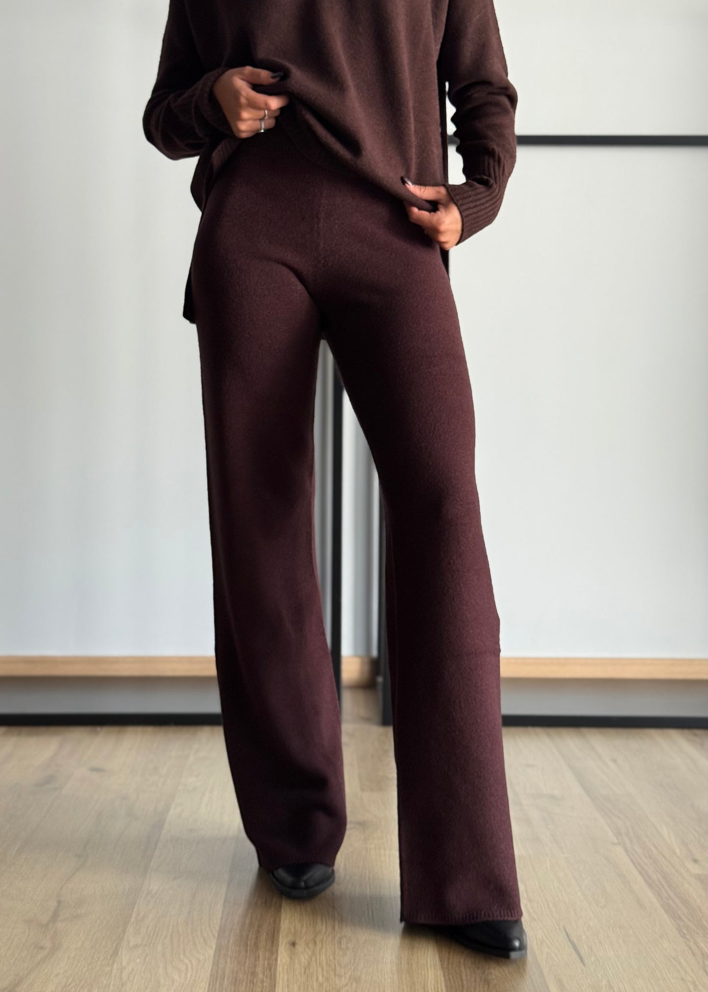 Pantaloni in viscosa a palazzo -KONTATTO