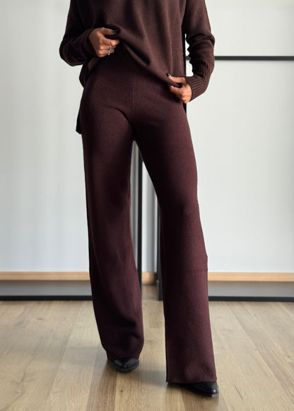 Pantaloni in viscosa a palazzo -KONTATTO