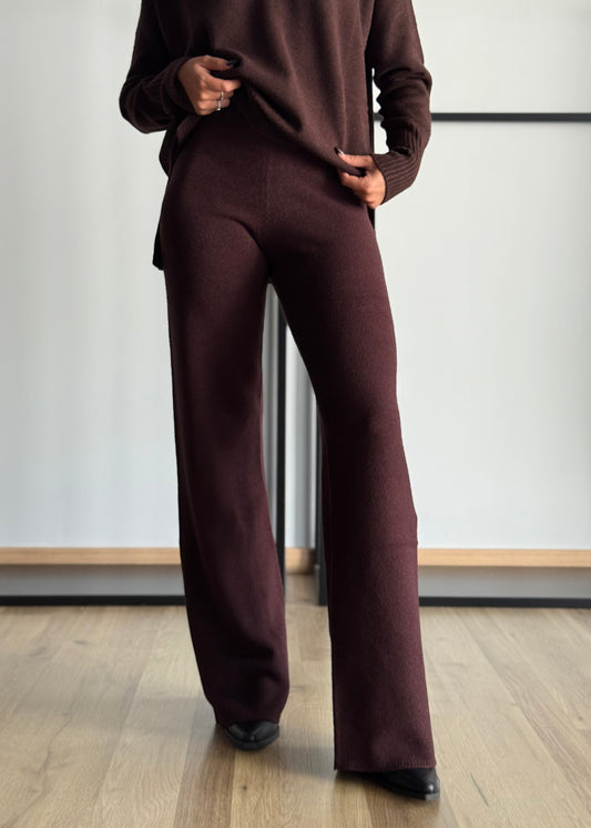 Pantaloni in viscosa a palazzo -KONTATTO