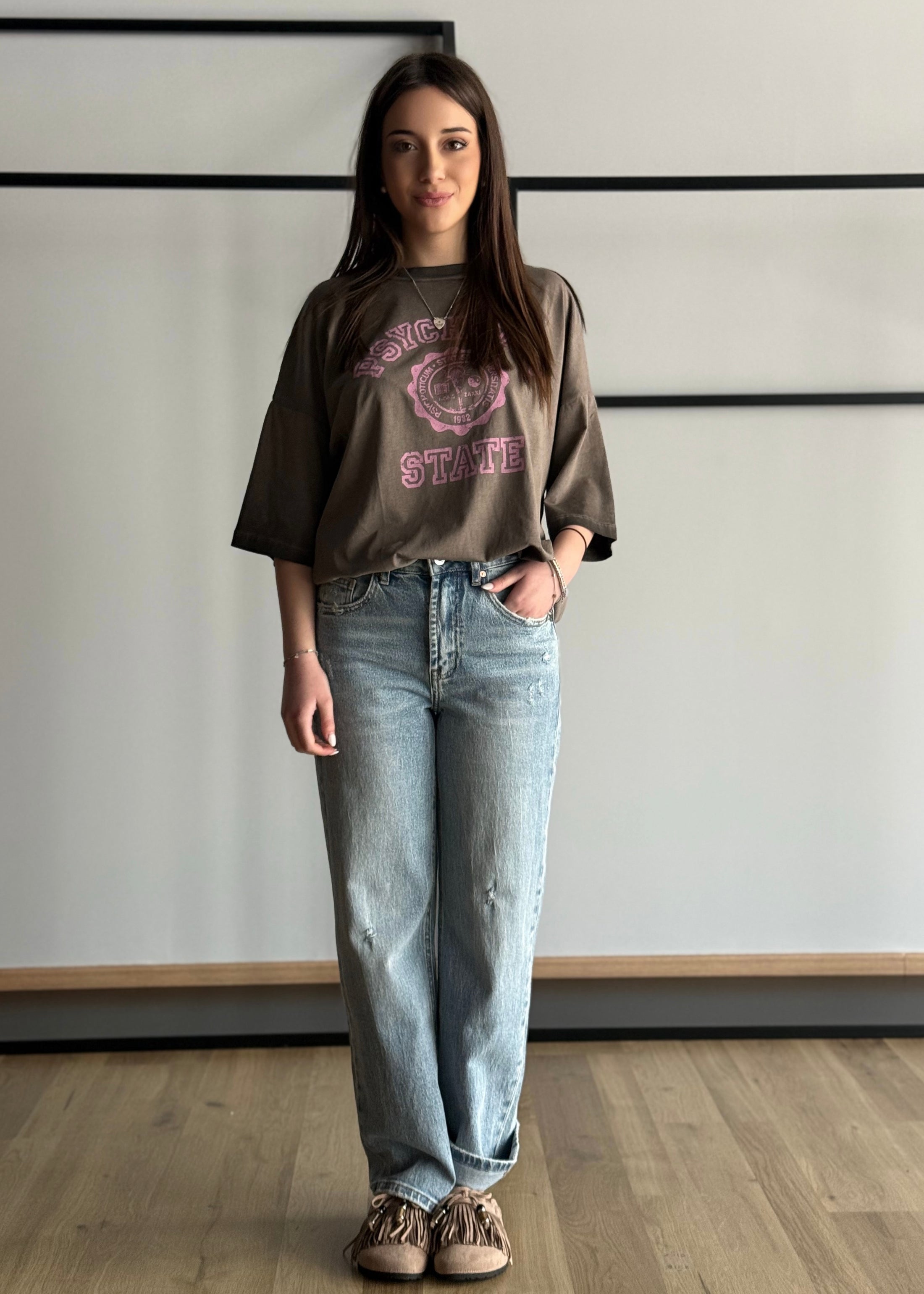T-shirt KONTATTO con stampa vintage