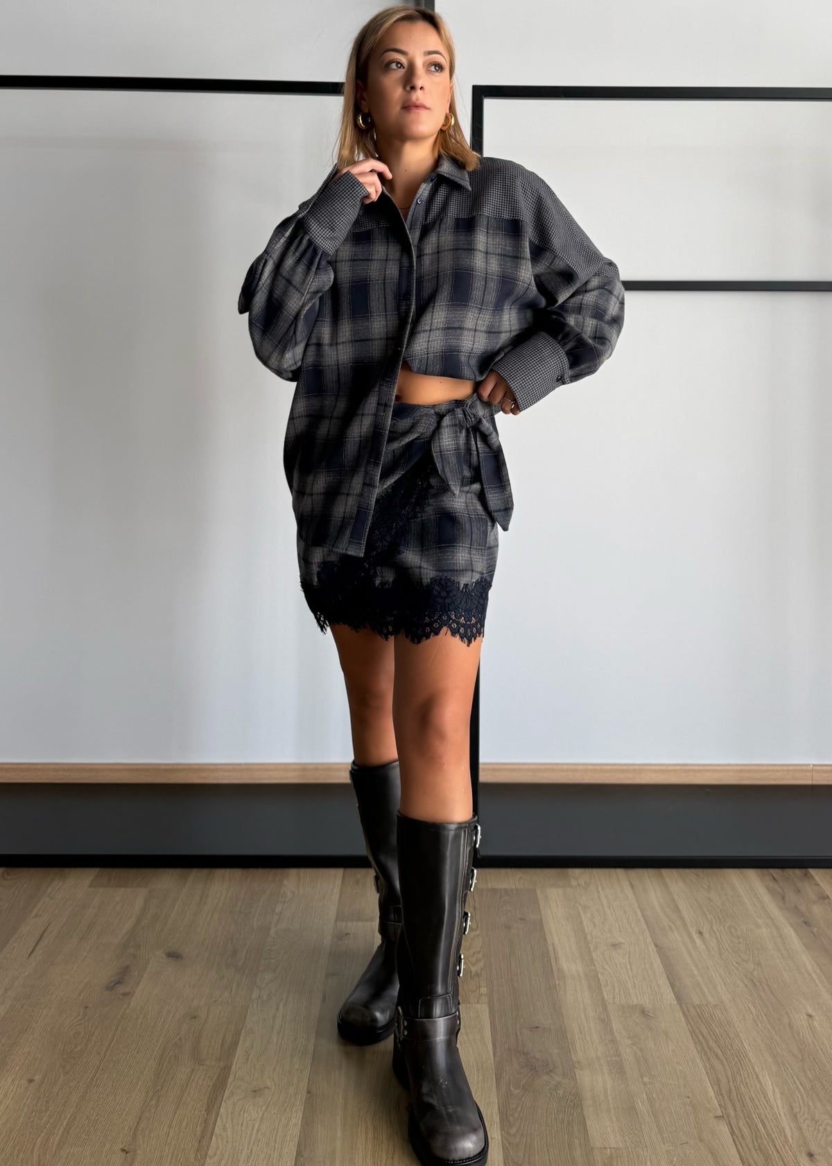 Camicia over check - KONTATTO
