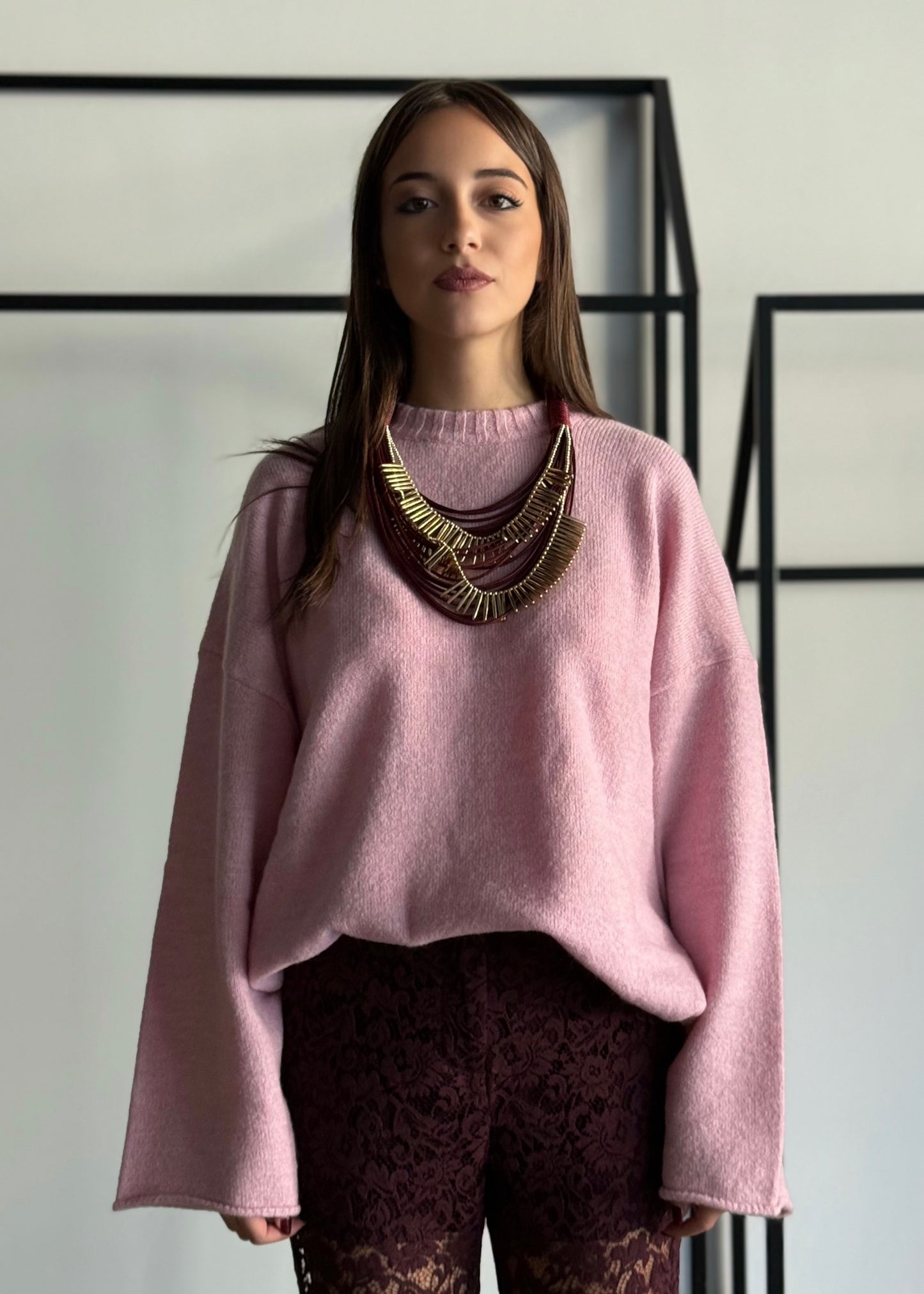 Maglia over in misto lana -KONTATTO