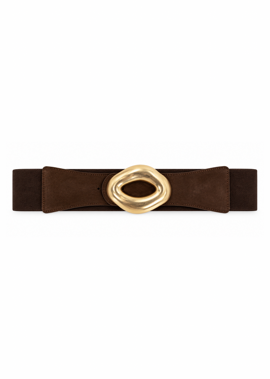 Cintura moro elasticizzata con fibbia scultorea