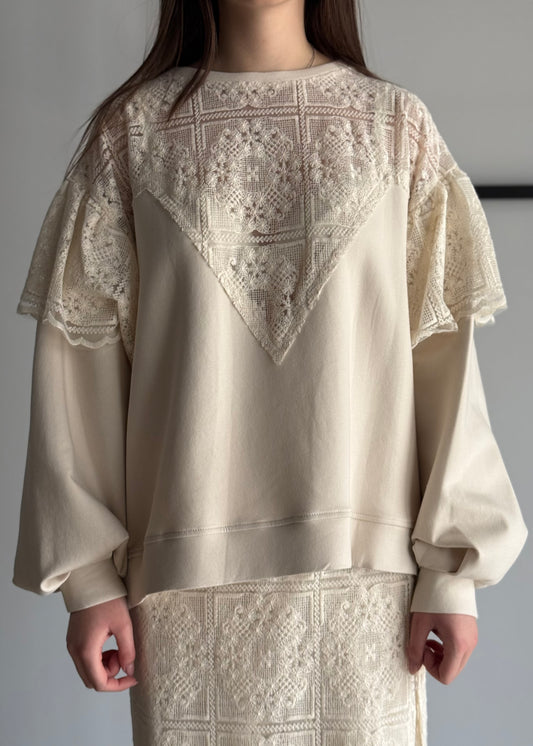 Felpa PHILIALOFT con pizzo