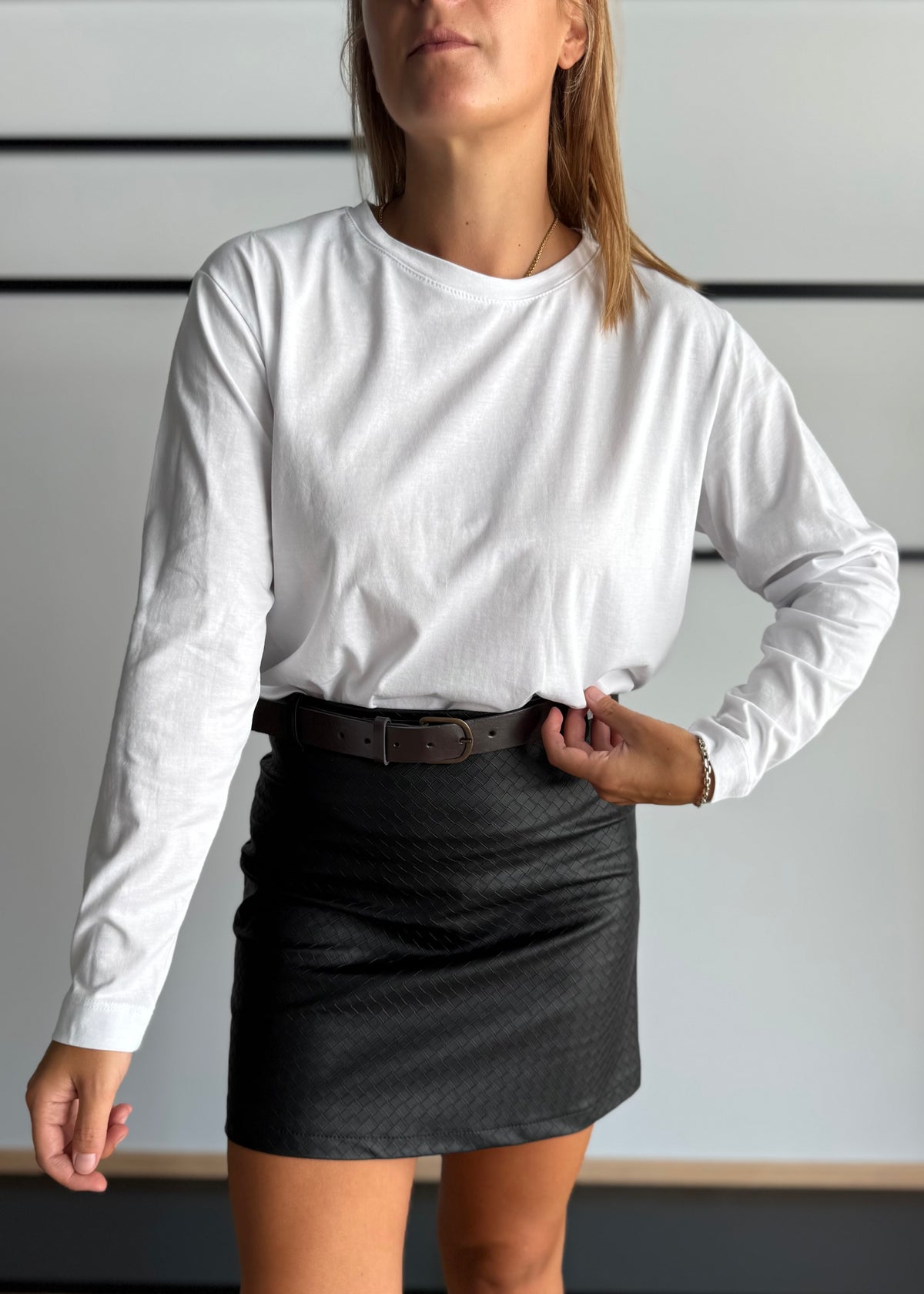 T-shirt Bianca manica lunga - PHILIALOFT
