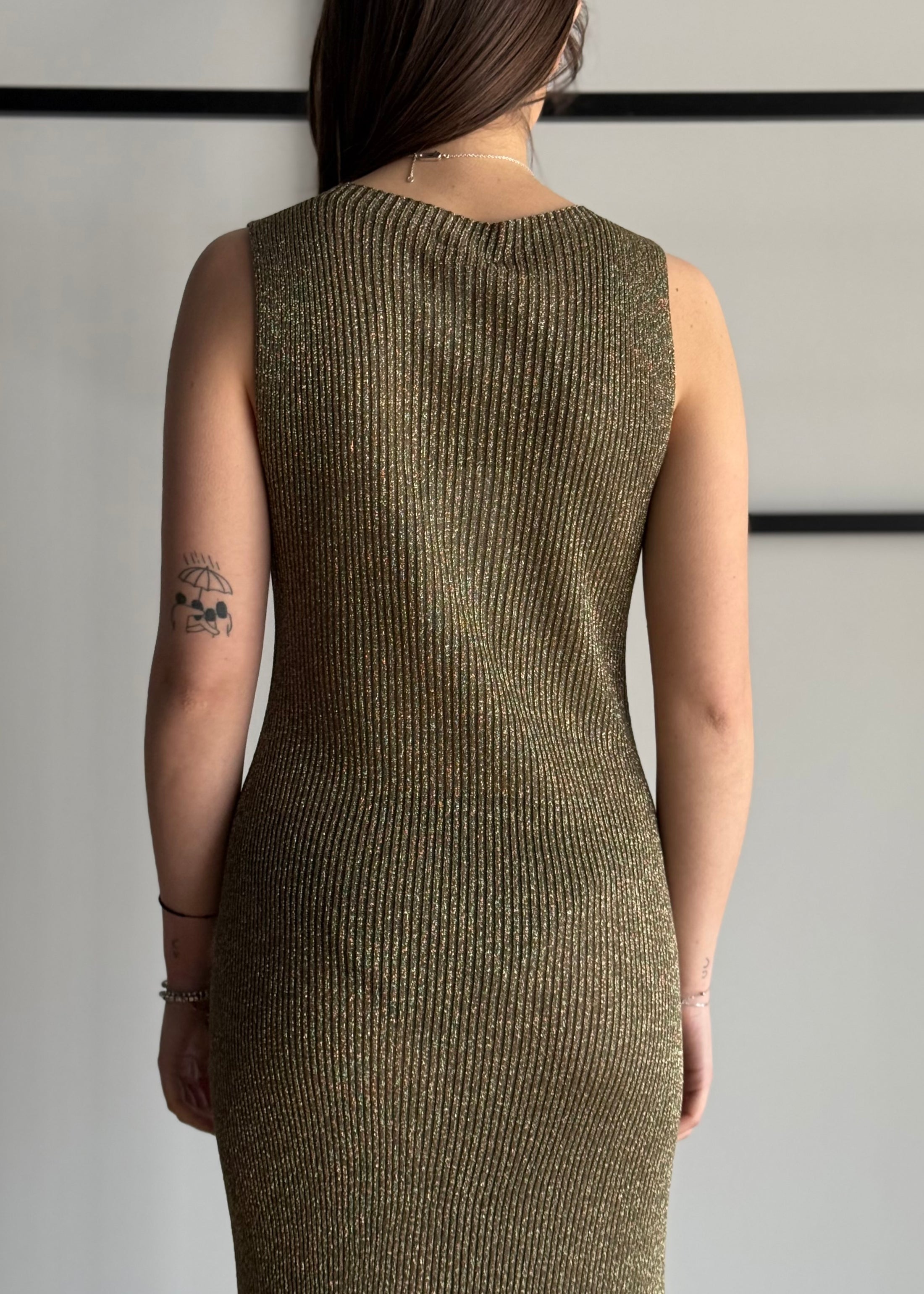 Abito KONTATTO in lurex militare
