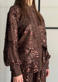 Carica l'immagine nel visualizzatore della galleria, Camicia ZAHJR con paillettes moro

