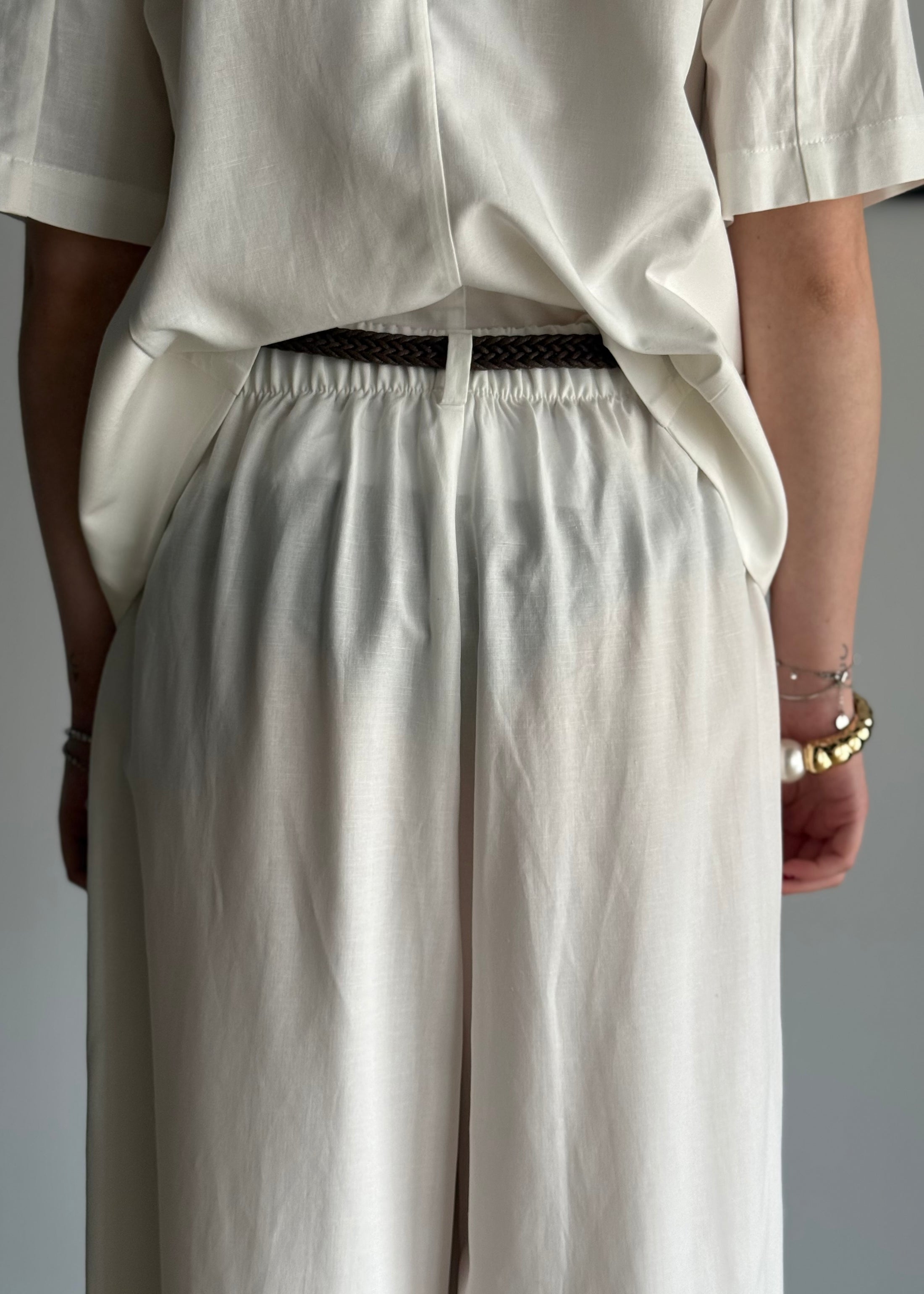 Pantalone palazzo ZAHJR bianco
