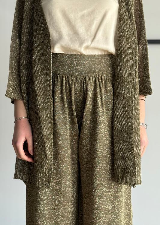 Pantalone KONTATTO in lurex militare